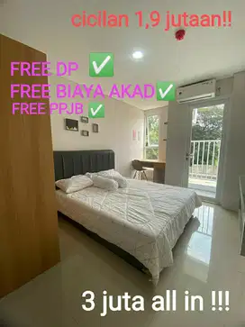 beli apartemen 1 jutaan siap huni di  bsd serpong gratis motor!