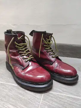 Sepatu Docmart 1461 Smooth Red Cherry