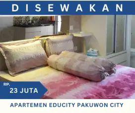 Full Furnish Siap Huni ‼️Apartemen Educity Yale Studio Pakuwon city