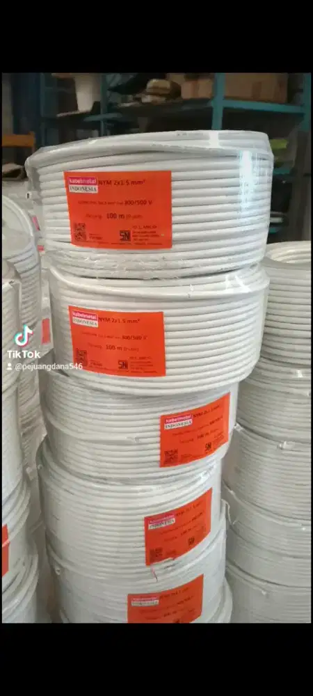 Kabel Listrik NYM 2x1,5 mm² METAL @100m