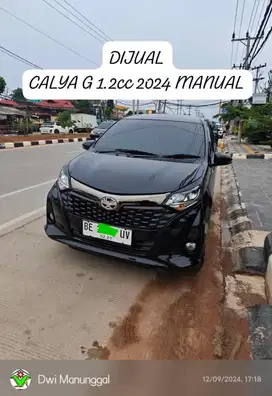 Calya 1.2 Tipe G MT Tahun 2024 Plat BE **ISTIMEWA**