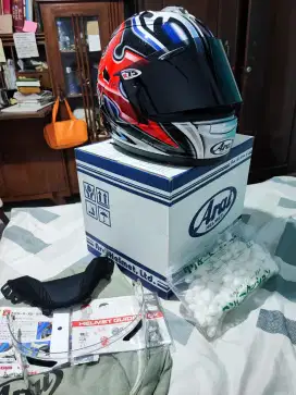 Arai RX7X Nakano Shuriken Silver XL