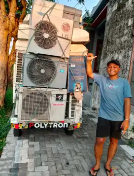 Terima AC, kulkas, freezer, showcase, mesin cuci