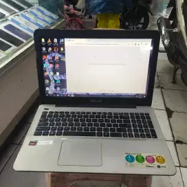 Laptop gaming&desain asus x555b 3.0ghz ram4 hdd 500 normal nego