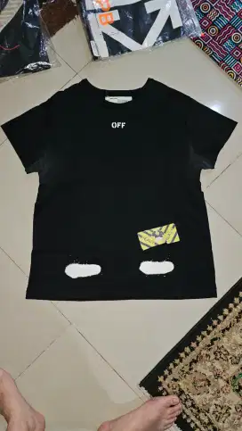 Kaos Off White Heavy Diagonal Spray Original