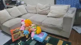 Dijual Sofa L 3 seater bekas