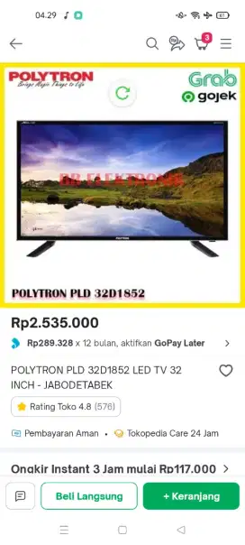 Tv led Polytron 32 inch