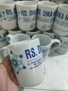 Mug putih printing (min50)