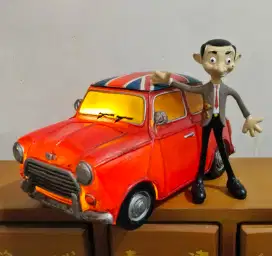 Lampu meja tidur set mobil minicooper mr bean  vintagel sepeda antik