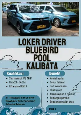 Lowongan Driver Bluebird