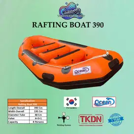 Perahu Karet Arung Jeram Rafting OCEAN 390 8 Orang Perekatan Weldiing