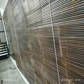 Tirai bambu plitur