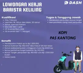 Loker barista keliling KOPI PAS KANTONG