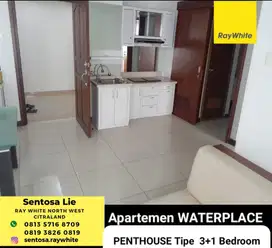 Jual / Sewa Apartemen Waterplace Penthouse 3+1 Kamar Tidur FULL FURNIS