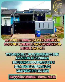 Take Over Kredit Rumah   Green Sukamanah Residence RANCAEKEK