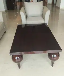 Meja TV kayu, 1 kursi sofa Prelove