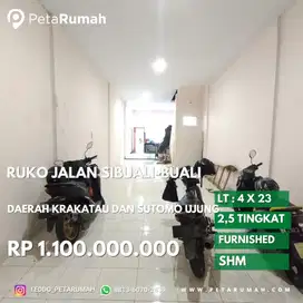 ruko jalan sibuali buali daerah krakatau dan sutomo ujung