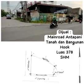 termurah ruang usaha hitung tanah mainroad antapani bandung