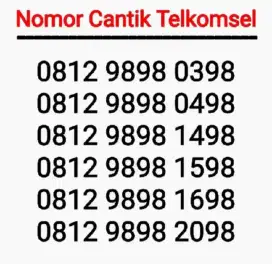 Nomor Cantik Telkomsel