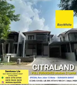 TerMURAH LUAS Rumah Waterfront - Woodland Citraland Full Furnished