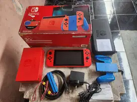 Nintendo Switch v2 Atmos Mario Red & Blue Limited Edition Fullset