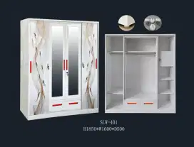 Wardrobe Lemari Pakaian 4 pintu