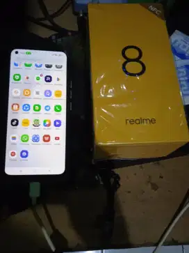 Realme 8 NFC ram 8+8/128 lengkap no minus