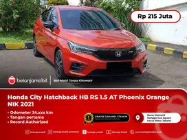 [LOW KM 34.000] Honda City Hatchback HB RS 1.5 AT NIK 2021/2022