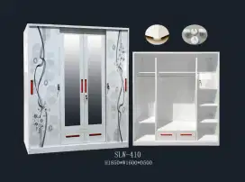 Lemari Baju Plat Besi 4 pintu