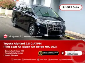 [PILOT SEAT] Toyota Alphard 2.5 G ATPM TSS AT Black On Beige 2021/2022