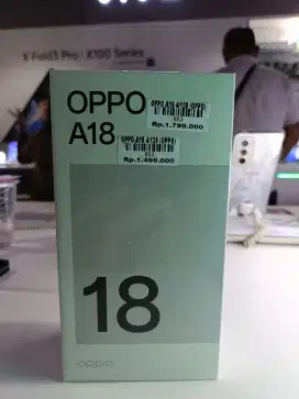 oppo A18 4/128 garansi resmi 1tahun atlantis dahsyat