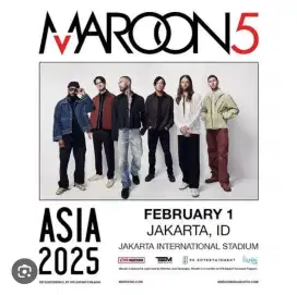 Tiket Maroon 5 Jakarta 2025