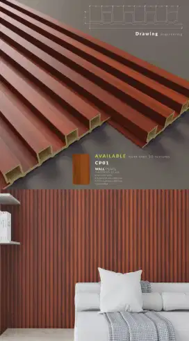 Wood WPC Wall Panel (Dekorasi dinding)