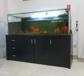 Aquarium Full Set + Ikan Parrot 8 ekor