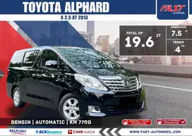 DP 19JT TOYOTA ALPHARD X 2013 2.5 AT SUNROOF LOW KM.77RB PJK PJG #F6ST