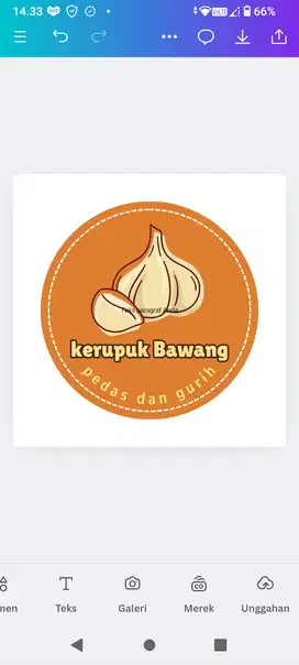 kerupuk bawang renyah