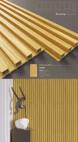 Wood WPC Wall Panel (Dekorasi Dinding)