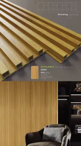 Wood WPC Wall Panel (Dekorasi Dinding)
