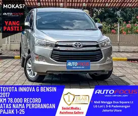 Toyota Kijang Innova 2.0 G AT Bensin Silver Metalik NIK 2017