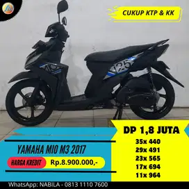 Yamaha MIO M3 125 2017 DIJUAL CEPAT CASH/KREDIT SEKEN BERGARANSI