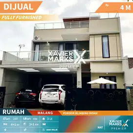 Dijual Rumah Furnish Full Siap Huni di Pbi Araya Malang