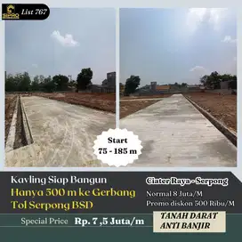 767 Tanah Siap Bangun SHM 26 Unit Strategis dng Konsep Cluster di BSD