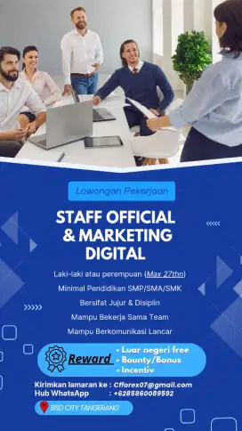 Lowongan pekerjaan marketing digital office