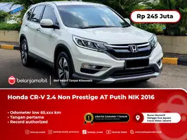 [LOW KM] Honda CRV CR-V CR V 2.4 Non Prestige AT Putih NIK 2016/2017