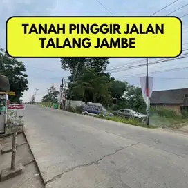 DIJUAL TANAH TALANG JAMBE PINGGIR JALAN