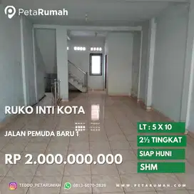 ruko strategis jalan pemuda baru 1 daerah kesawan jalan pemuda