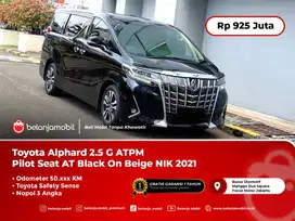 [PILOT SEAT] Toyota Alphard 2.5 G ATPM TSS AT NIK 2021 Pemakaian 2022