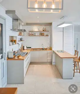 kitchen set meja bar jogja modern