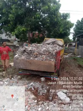 Jasa buang puing(pembersih limbah)