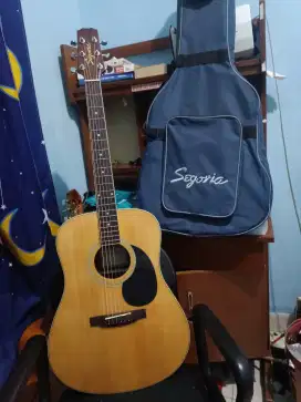 Paket lengkap gitar akustik original segovia D-07 GN